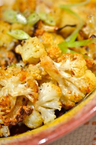 Spiced, Roasted Cauliflower.