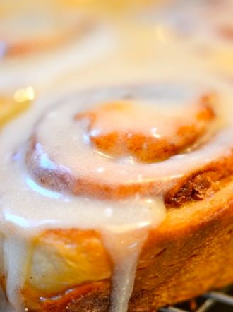 Warm Cinnamon Rolls.