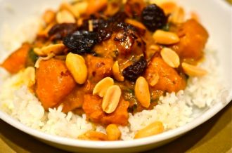 Squash, Coconut and Spinach Curry