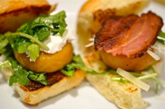 Golden Beet Sliders.